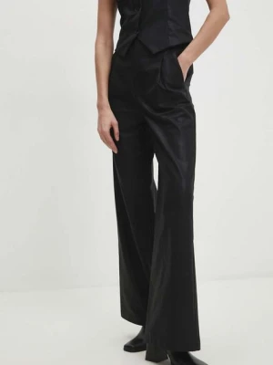 Answear Lab spodnie damskie kolor czarny szerokie high waist
