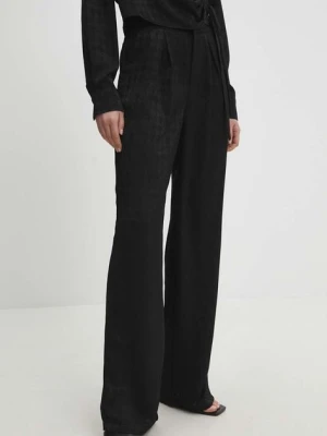 Answear Lab spodnie damskie kolor czarny szerokie high waist