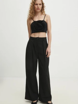 Answear Lab spodnie damskie kolor czarny szerokie high waist