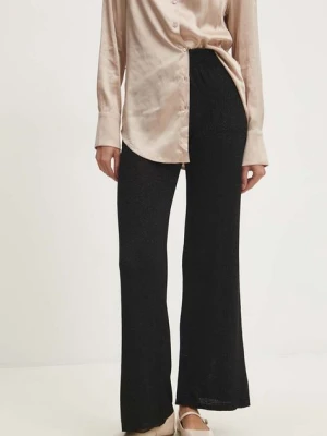 Answear Lab spodnie damskie kolor czarny szerokie high waist