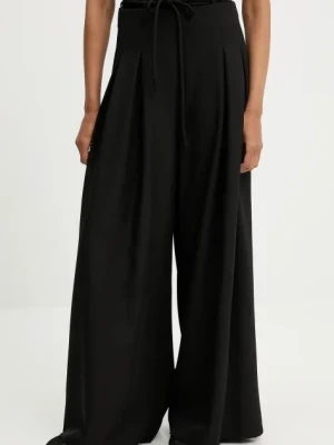 Answear Lab spodnie damskie kolor czarny szerokie high waist