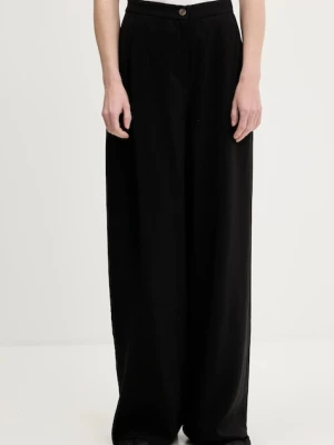 Answear.LAB spodnie damskie kolor czarny szerokie high waist