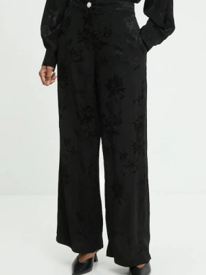 Answear.LAB spodnie damskie kolor czarny szerokie high waist