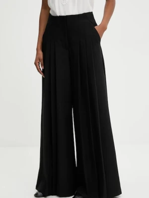 Answear.LAB spodnie damskie kolor czarny szerokie high waist