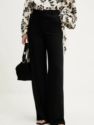 Answear.LAB spodnie damskie kolor czarny szerokie high waist
