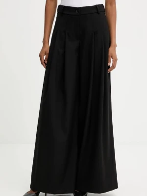 Answear.LAB spodnie damskie kolor czarny szerokie high waist