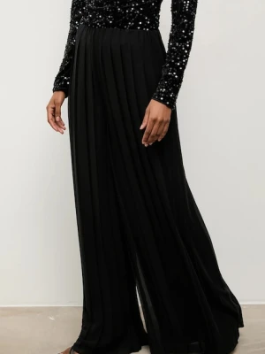 Answear.LAB spodnie damskie kolor czarny szerokie high waist