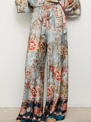 Answear.LAB spodnie damskie kolor niebieski proste high waist