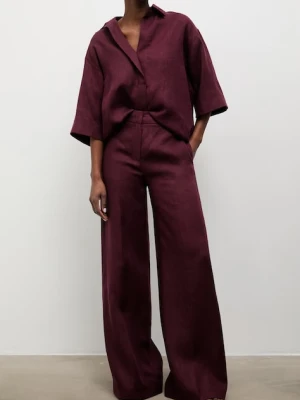 Answear.LAB spodnie damskie lniane