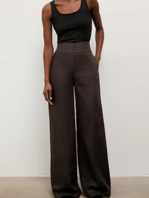 Answear.LAB spodnie damskie lniane