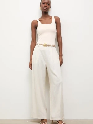 Answear.LAB spodnie damskie z lnem