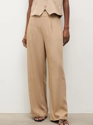 Answear.LAB spodnie damskie z lnem
