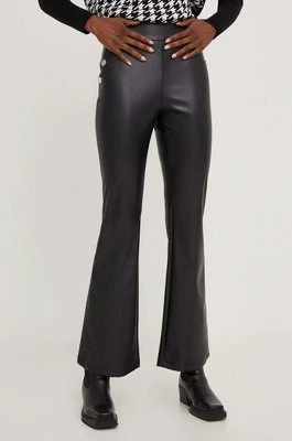 Answear Lab spodnie X kolekcja limitowana NO SHAME damskie kolor czarny dzwony high waist