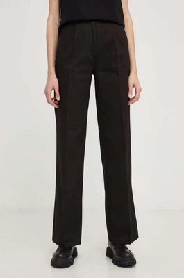 Answear Lab spodnie X kolekcja limitowana NO SHAME damskie kolor czarny szerokie high waist