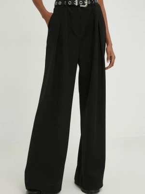 Zdjęcie produktu Answear Lab spodnie X kolekcja limitowana SISTERHOOD damskie kolor czarny szerokie high waist