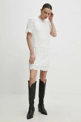 Answear Lab sukienka kolor biały mini prosta