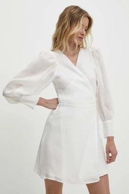 Answear Lab sukienka kolor biały mini rozkloszowana