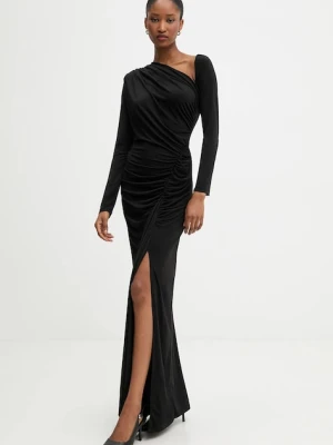 Answear.LAB sukienka kolor czarny maxi dopasowana