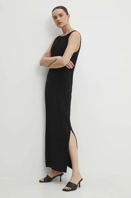 Answear Lab sukienka kolor czarny maxi prosta