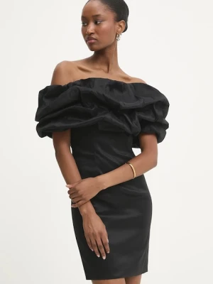Answear.LAB sukienka kolor czarny mini dopasowana