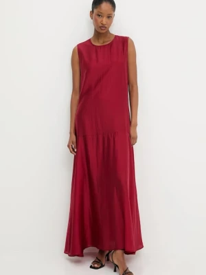 Answear Lab sukienka kolor czerwony maxi oversize