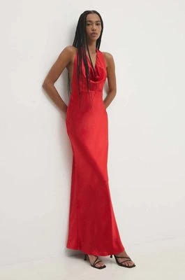 Answear Lab sukienka kolor czerwony maxi prosta