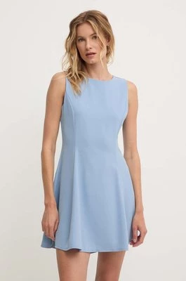 Answear Lab sukienka kolor niebieski mini rozkloszowana