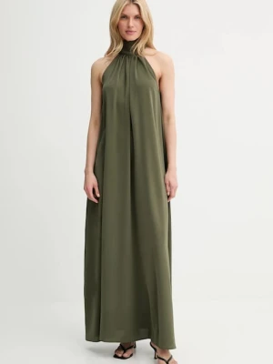 Answear Lab sukienka kolor zielony maxi oversize
