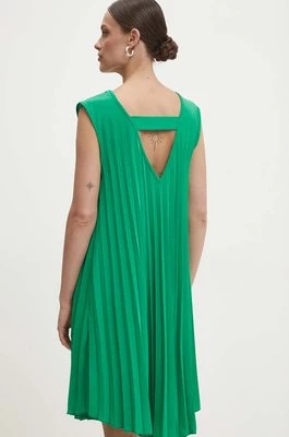 Answear Lab sukienka kolor zielony mini rozkloszowana
