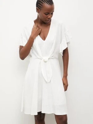 Answear.LAB sukienka letnia z lnem