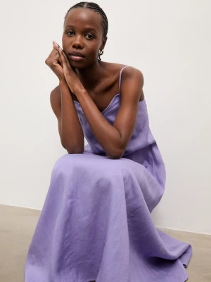 Answear.LAB sukienka letnia z lnem