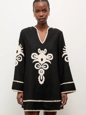 Answear.LAB sukienka letnia z lnem