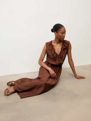 Answear.LAB sukienka letnia z lyocellem