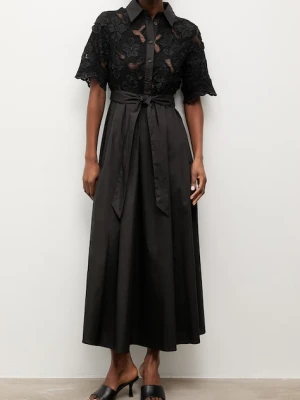 Answear.LAB sukienka rozkloszowana bawełniana