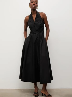 Answear.LAB sukienka rozkloszowana bawełniana