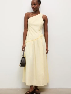 Answear.LAB sukienka rozkloszowana bawełniana