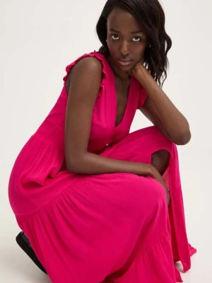 Answear.LAB sukienka rozkloszowana z wiskozy