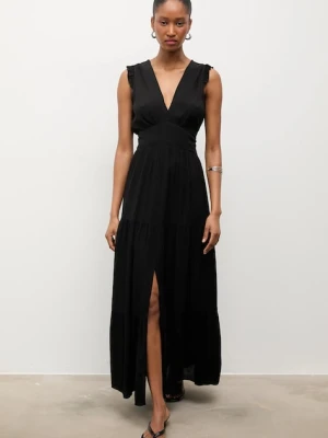 Answear.LAB sukienka rozkloszowana z wiskozy