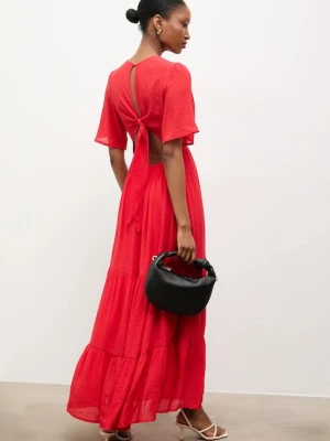 Answear.LAB sukienka rozkloszowana z wiskozy