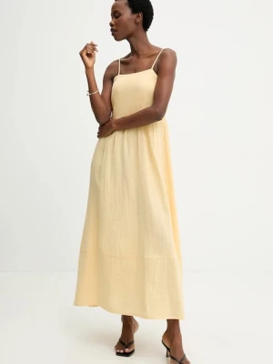 Answear.LAB sukienka z dodatkiem lnu