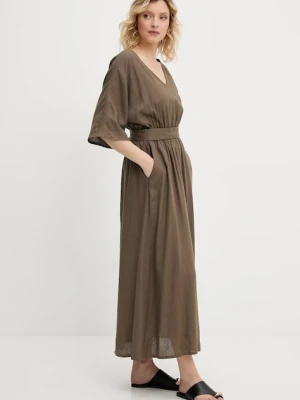 Answear.LAB sukienka z domieszką lnu