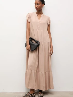 Answear.LAB sukienka z domieszką lnu