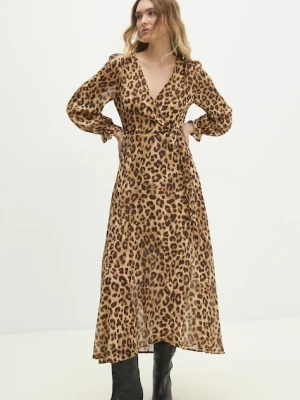 Answear.LAB sukienka z jedwabiem