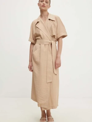 Answear.LAB sukienka z lnem