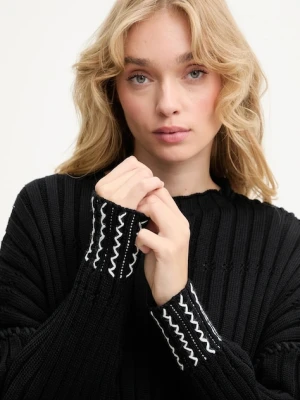 Answear.LAB sweter bawełniany damski kolor czarny lekki