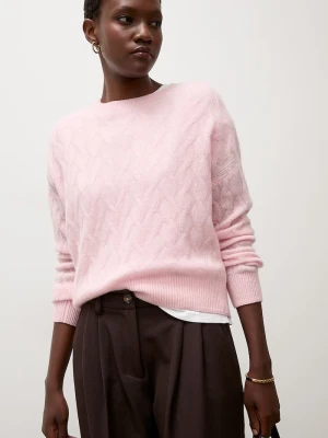 Answear.LAB sweter damski kaszmirowy różowy