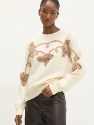 Answear Lab sweter damski kolor beżowy