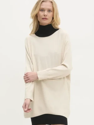 Answear.LAB sweter damski kolor beżowy lekki