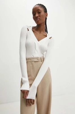 Answear Lab sweter damski kolor biały lekki