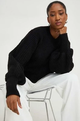 Answear Lab sweter damski kolor czarny ciepły